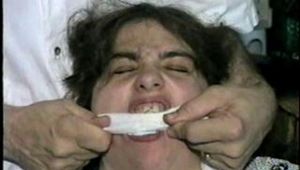 BIG 314 lb HOG-TIED, SPANKED, 5 GAGGED BARB (D16-11)
