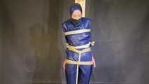 Rachel Adams Poletied and gagged by an Intruder
