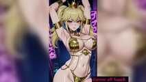 GoL Princess Peach cybepunk style animation
