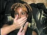 21 Yr OLD BLACK COLLEGE STUDENT MICHELLE GETS HANDGAGGED, MOUTH STUFFED WITH SOCK & WRISTS TIED WITH RAWHIDE (D53-2)