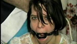 RING-GAGGED, MOUTH STUFFED, DROOLING & GAG TALKING PIPER (D28-1)