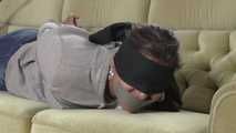 Jasmin in hogtie 3/6