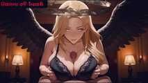 3D Black winged blonde POV sex