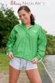 Enni having a good time outdoor wearing sexy shiny nylon shorts and a top posing for the camera (Pics)