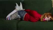 Sweet Cheeks in White Sneakers and Hogtie