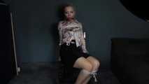 Cora in Blouse and Chair