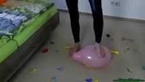 barefoot popping in the bedroom