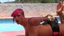 Nova Pink - Hogtied by the Pool Side