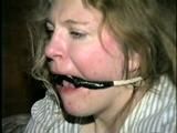 30 Yr OLD SINGLE MOM IS HOME MADE RING-GAGGED, MOUTH STUFFED & HAS FINGERS STUCK IN HER MOUTH (D46-16)