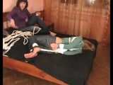 Alexa & Catt  – Two barefeet girls, one burglar and a lot of bondage: Catt's escape and revenge (video)