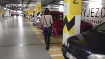 078055 Rachel Evans Takes A Risky Pee In The Parking Garage