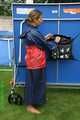 Watch Sandra in the Garden wearing a Rainskirt and Rainjacket