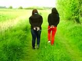 Walking together in cuffs
