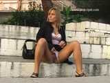 023078 Ewa Gets Caught Again Peeing In A Town Square