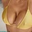 Golden girl and golden bikini