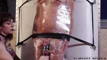 His Mistress enjoys his CBT with sadistic pleasure