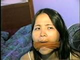 24 Yr OLD VIETNAMESE DAISY WRITES A K1DNAP NOTE, MAKES A RANSOM CALL & HAS HER SWEATY NYLON SOCK STUFFED IN HER MOUTH (D47-8)