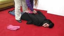 first towel hogtie