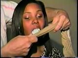18 Yr OLD BLACK COLLEGE STUDENT IS MOUTH STUFFED, CLEAVE GAGGED, HOG-TIED, BAREFOOT, TOE-TIED, HOPS AROUND ROOM, TRIES MAKING PHONE CALL AND IS HANDGAGGED (D61-2)