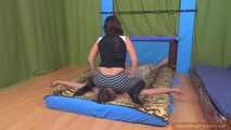 Julia-Eva's heavy schoolgirlpin and chest->face-sitting