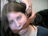 19 Yr OLD CRYSTAL IS MOUTH STUFFED, CLEAVE GAGGED, BAREFOOT, TOE TIED, MAKES RANSOM CALL & WRITES K1DNAP NOTE (D53-14)