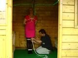 Tied in the summerhouse