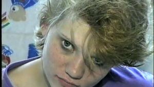 22 Yr OLD LISA IS RUBBER BAND BALL-GAGGED, MOUTH STUFFED, HANDGAGGED, OTM & CLEAVE GAGGED (D43-6)