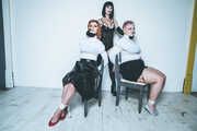 1190 Mia Amber and Roxie in SMOKERS torment