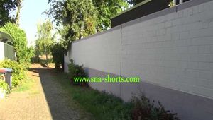 Get a Video with Sandra riding her bike enjoying her shiny nylon Shorts