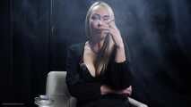 Seductive smoking with a mature lady