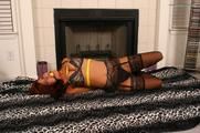 Gorgeous model Sasha Monet Hogtied