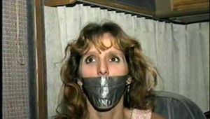 DUCT TAPED, BALL-GAGGED, & WRAP CLEAVE GAGGED MOTOR HOME HOSTAGE (D24-7)