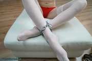 Cuffed in lingerie