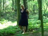 Cuffed to a tree