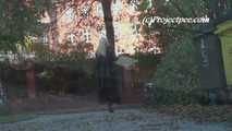 069005 Tiffany Takes A Cheeky Pee In Front Of The Apartment Garage