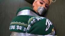 1360a Greta in Xmas Pressie part 1 Tape and Socks