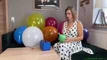 balloon preparing by pump and nail2pop them