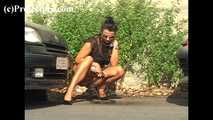 016168 Eve Takes A Pee In The Car Park