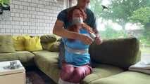  watch Lola Montez bound and gagged in shiny nylon Windbreaker