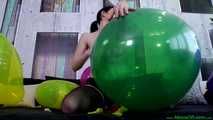 sensual topless nailpopping