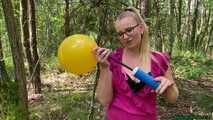 handpump2pop four balloons in the forest