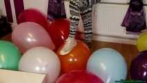 stomping with sneakers in my living room