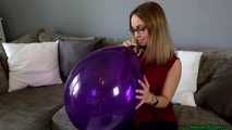 pump inflating a purple TT17 and nail2pop it