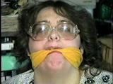 BIG 314 lb HOG-TIED, SPANKED, 5 GAGGED BARB (D16-11)