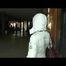 Alina walking on the street wearing a supersexy white down jacket and a jeans (Video)