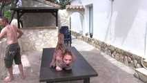 Brutally hard Hogtie for Bettine