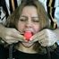 BALL-GAGGED, CHAIR TIED, CUTE SEXY HOLLY 4:53 (D12-12)