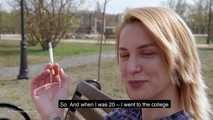 Talking to Sasha while she is smoking two strong cigarettes one by one