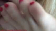 Close up foot fetish