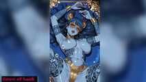 Gol Exotic Blue Demon Dancer Cartoon